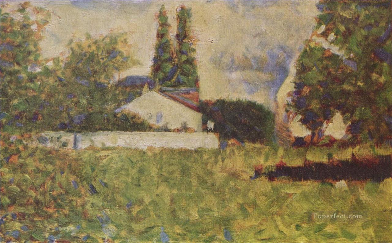 una casa entre árboles 1883 Pintura al óleo